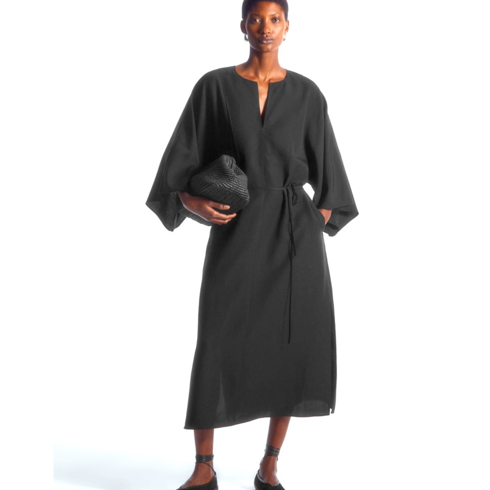 OVERSIZED KAFTAN MIDI DRESS NWT